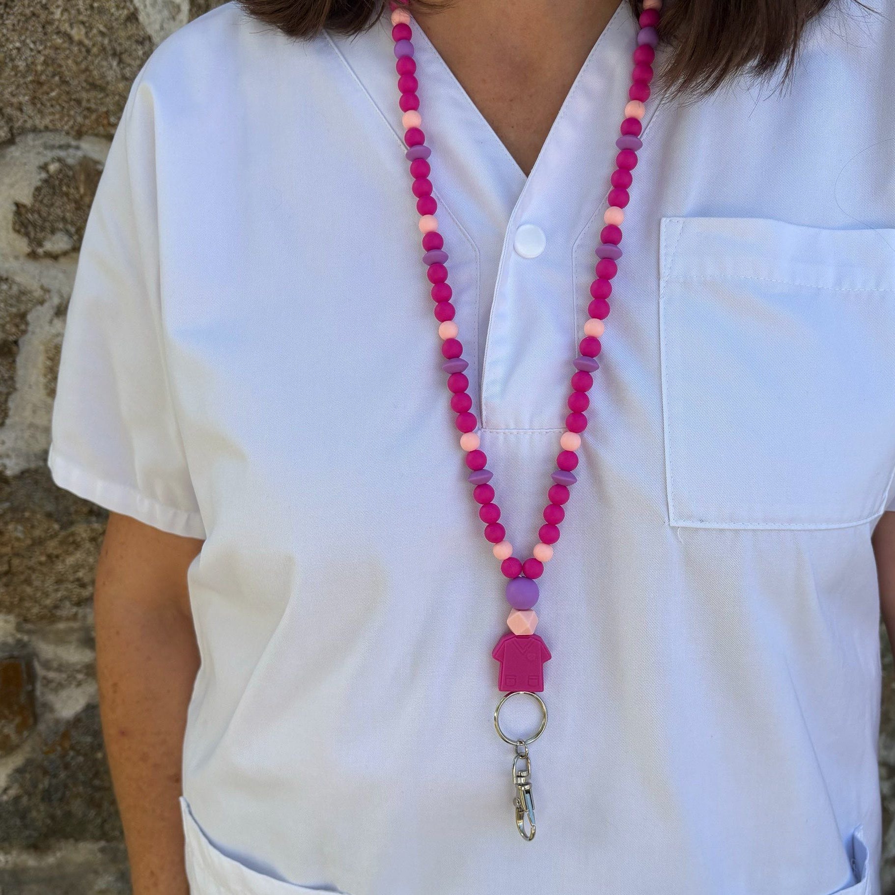 Tour de Cou - Infirmière Fuschia