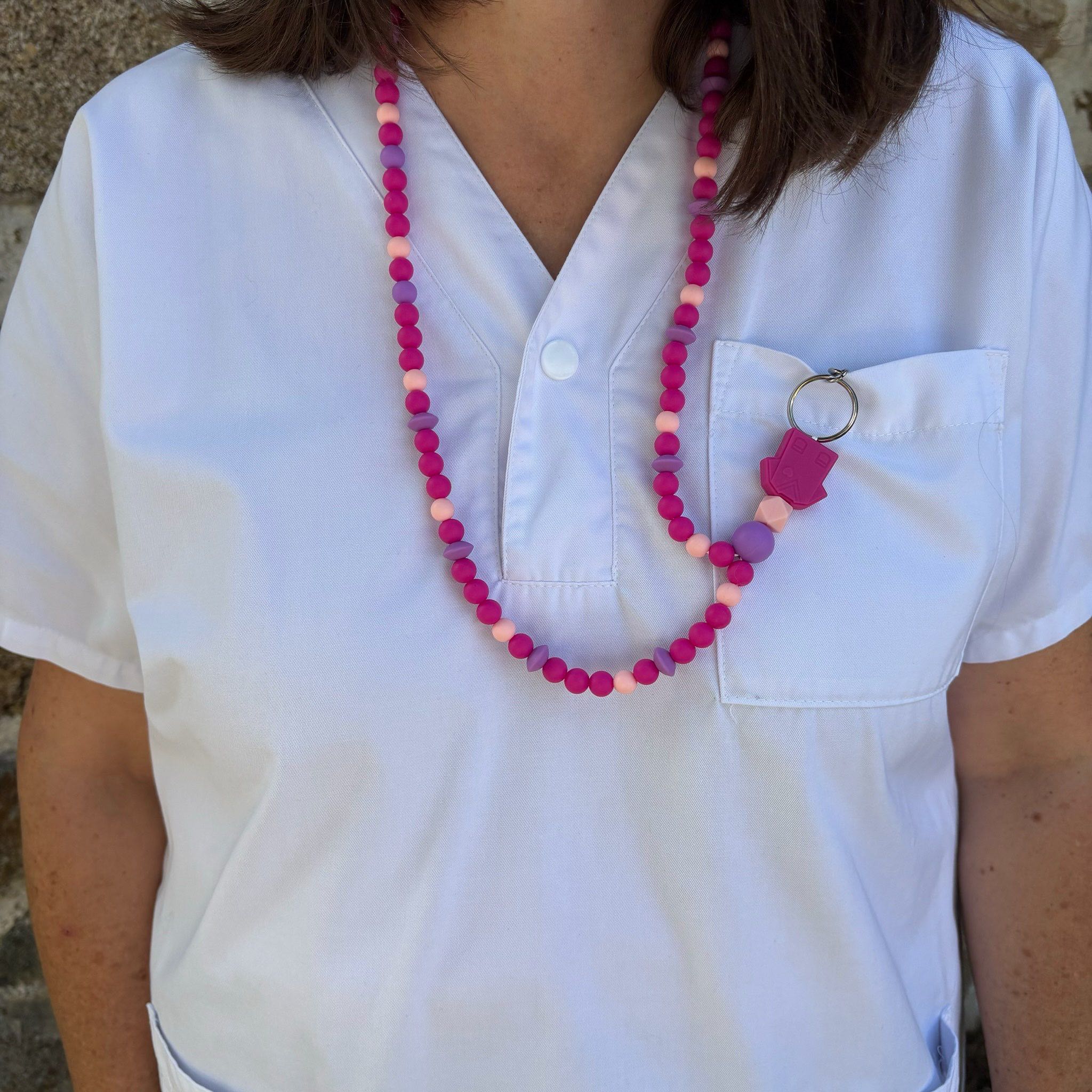 Tour de Cou - Infirmière Fuschia