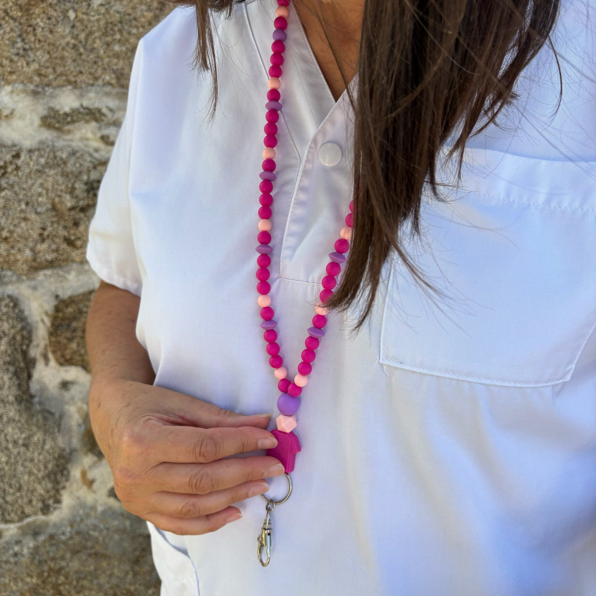 Tour de Cou - Infirmière Fuschia