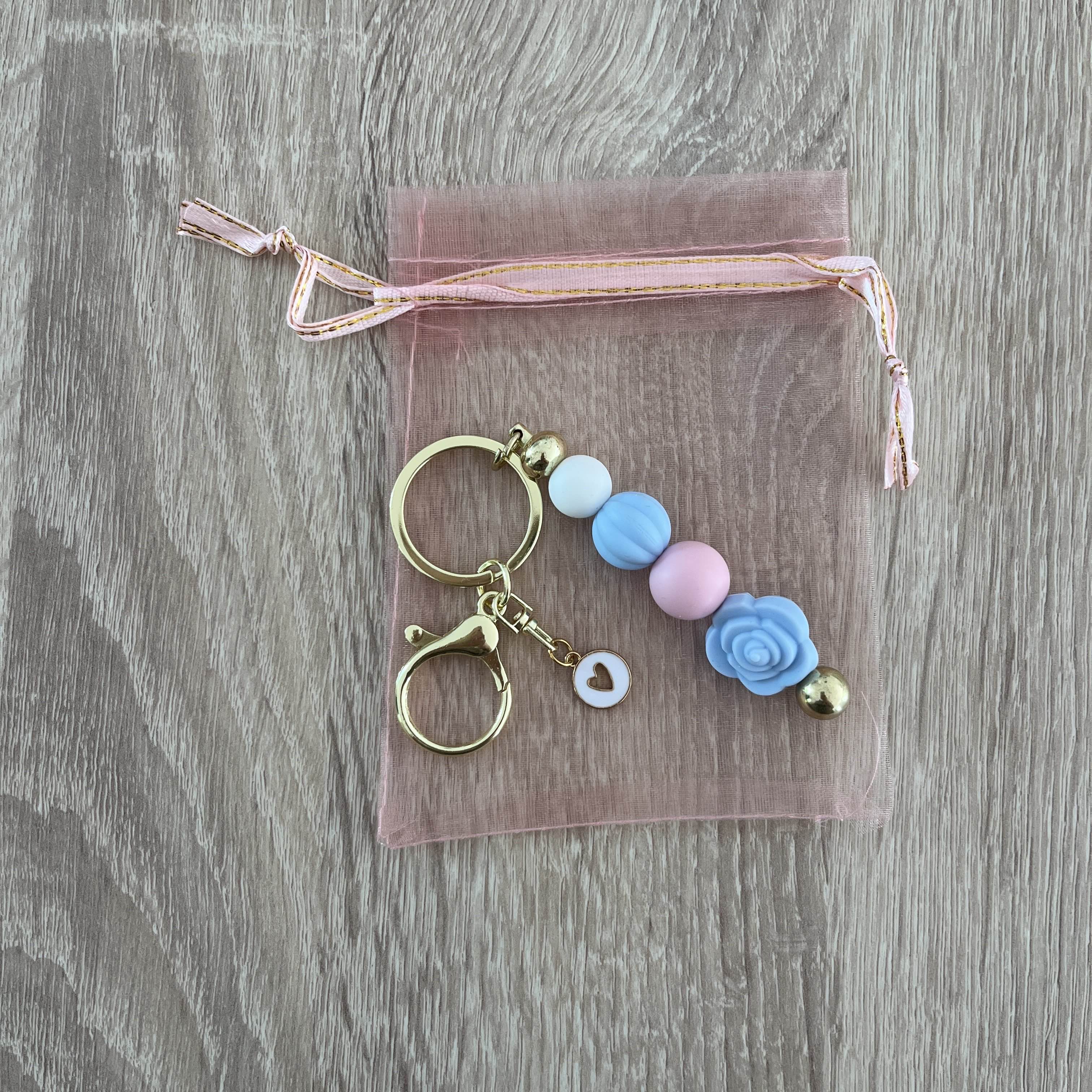 Bijoux de sac - Fleur Bleu