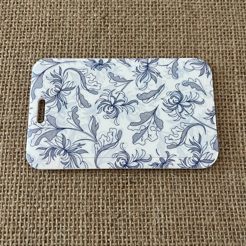 Porte Carte - Feuilles bleues Ma boutique