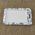 Porte Carte - Feuilles bleues Ma boutique