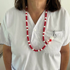 Tour de Cou - Rouge Blanc Ma boutique