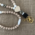 Tour de Cou Léopard en Perles Silicone – Collier Porte-Clés Bohème Chic pour Femme