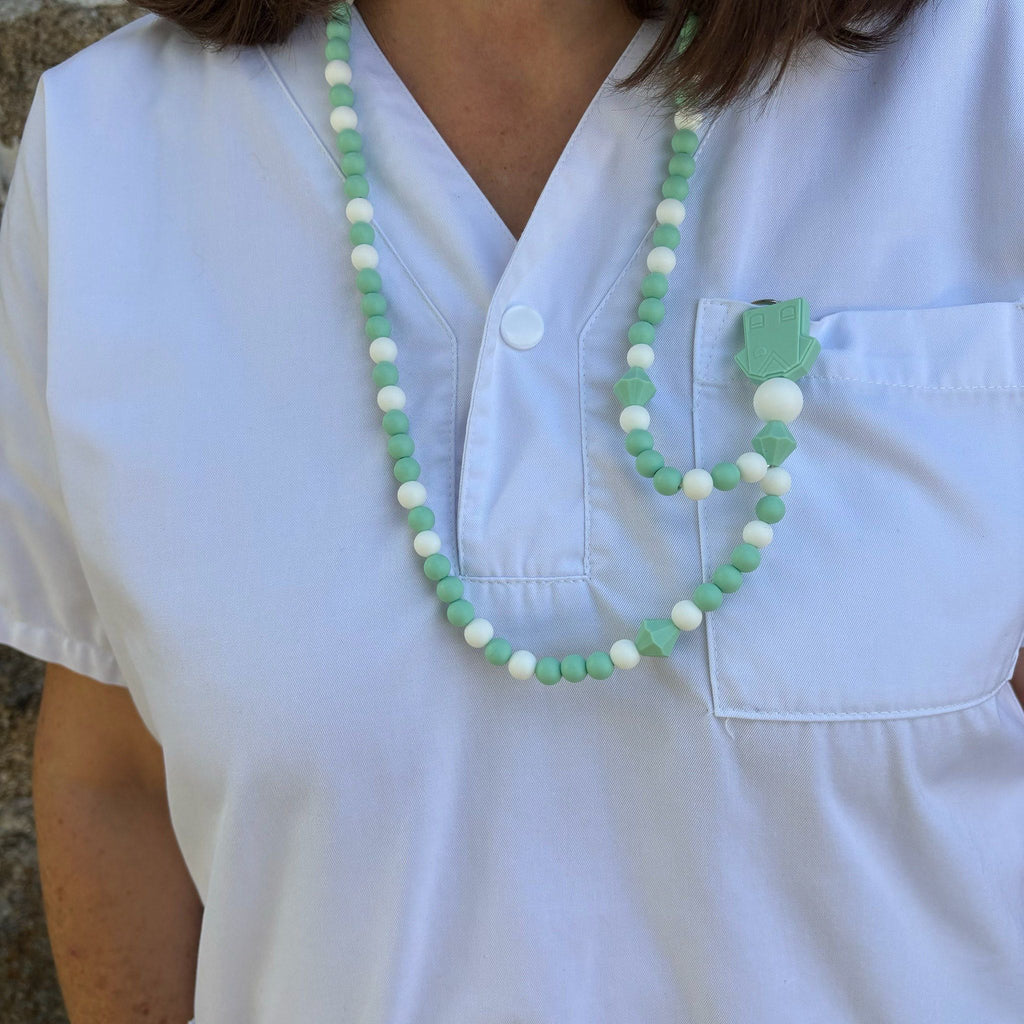porte badge infirmiere menthe medical confortable