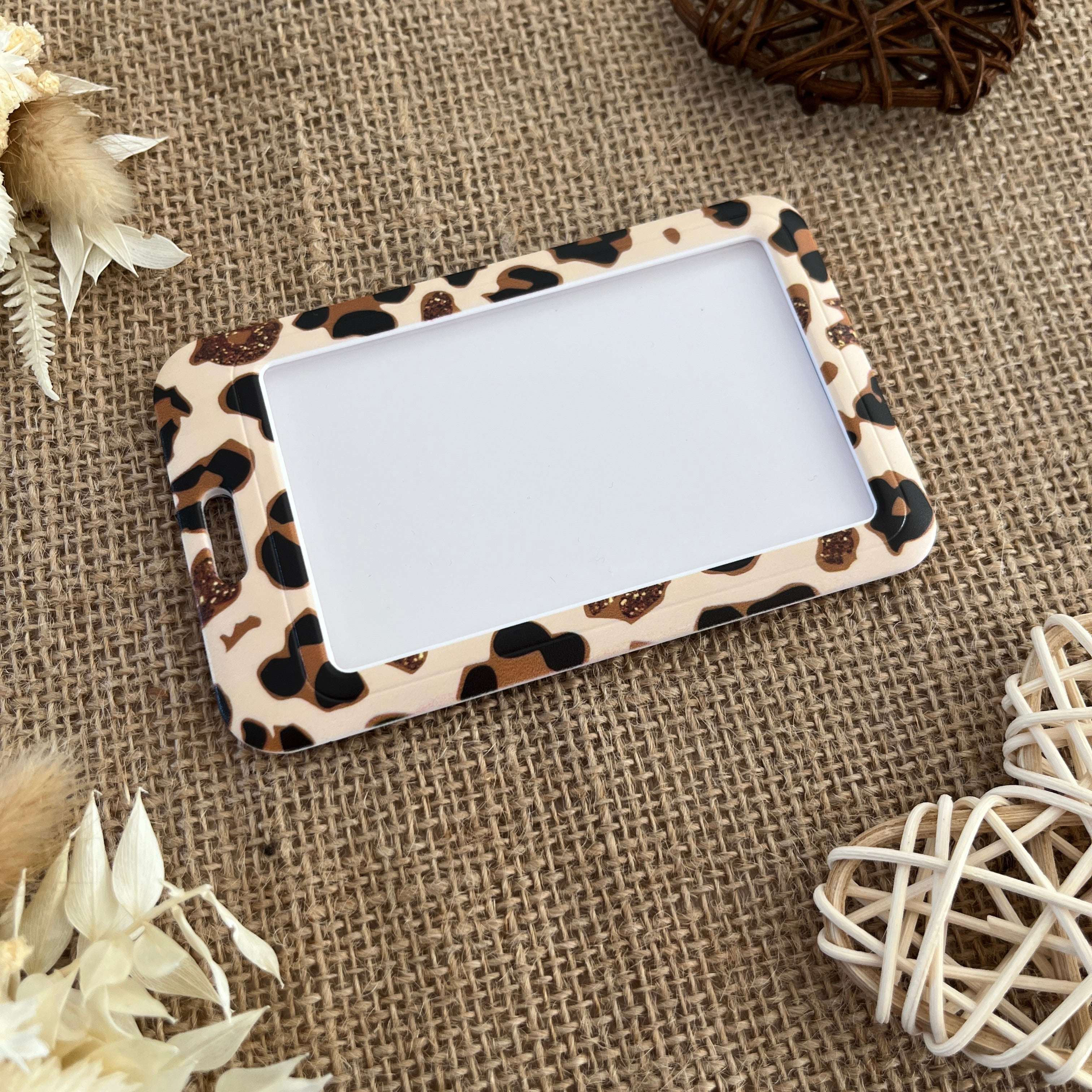 Porte-Carte infirmiere rigide leopard
