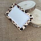 Porte-badge leopar etudiant rigide  Étui Carte Bancaire Compact 