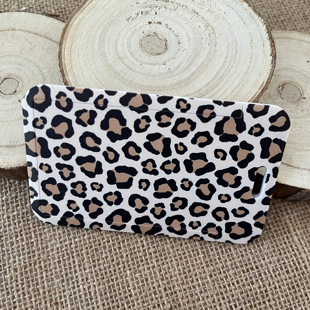 Porte badge léopard compact - Etui cartes pratique et tendance