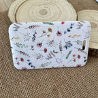 Porte Carte Fleurs Printemps – Étui Badge Rigide Élégant & Pratique