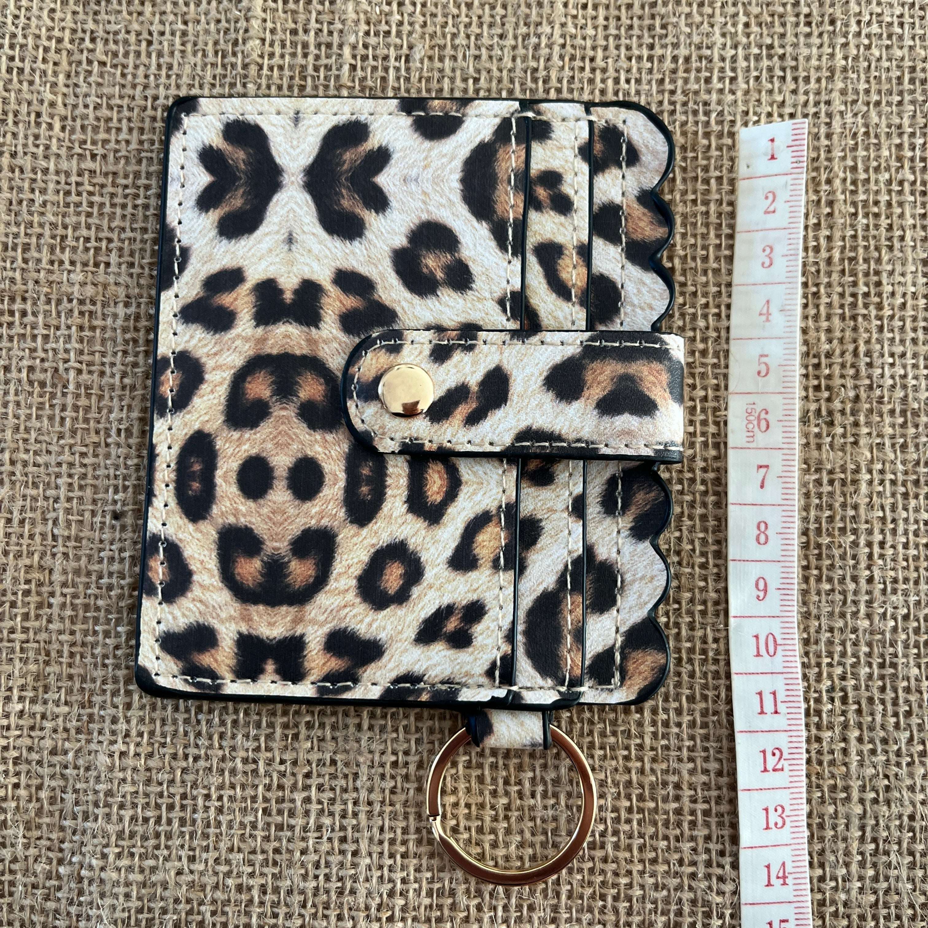 Porte-Cartes Léopard compact mignon Porte-Feuille