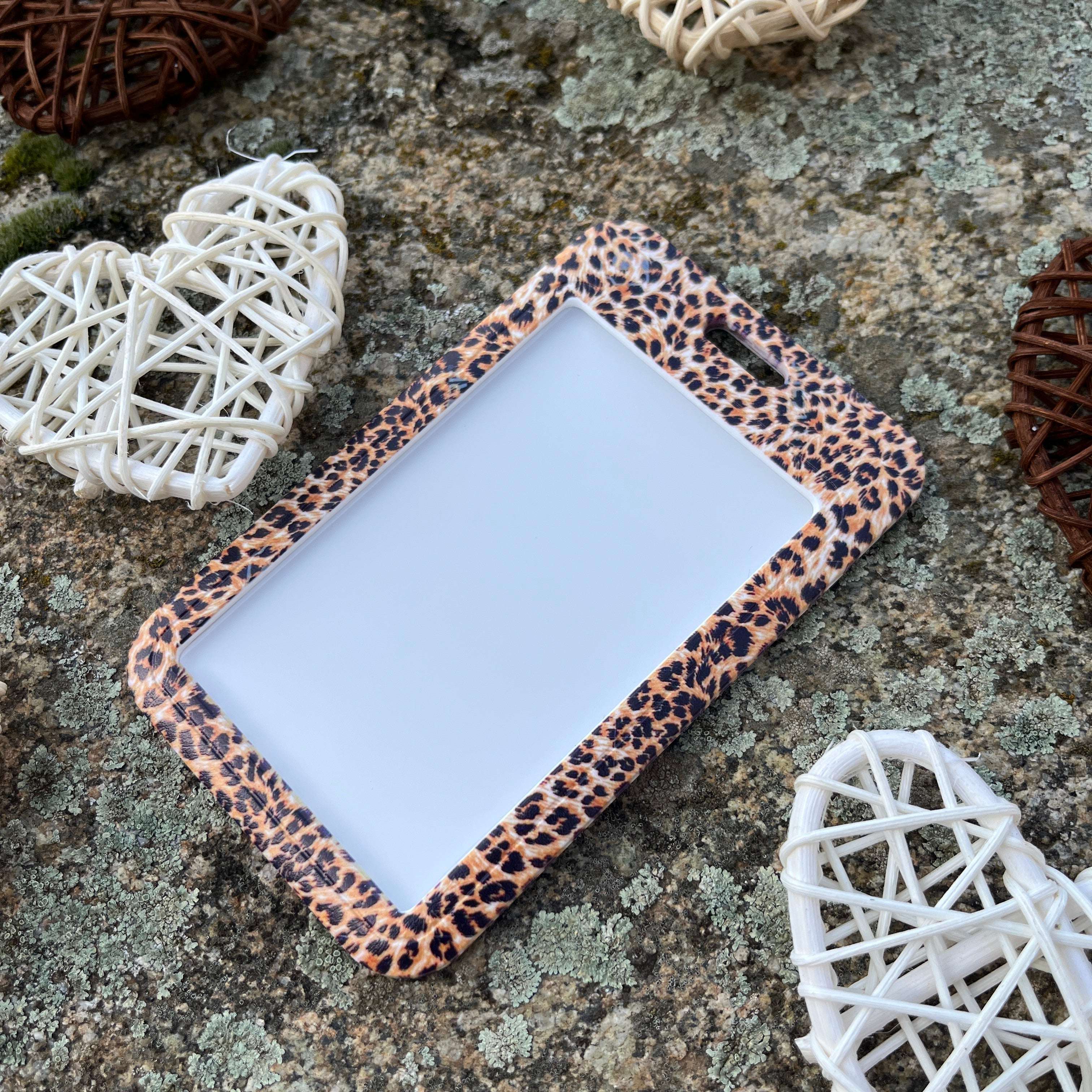 Porte-cartes léopard tigré compact – Étui cartes pratique et tendance 