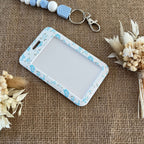 Porte-Carte Papillon Bleu – Étui Carte Compact et Élégant