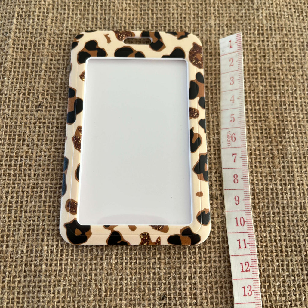 Porte-Carte rigide leopar mignon