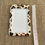 Porte-Carte rigide leopar mignon