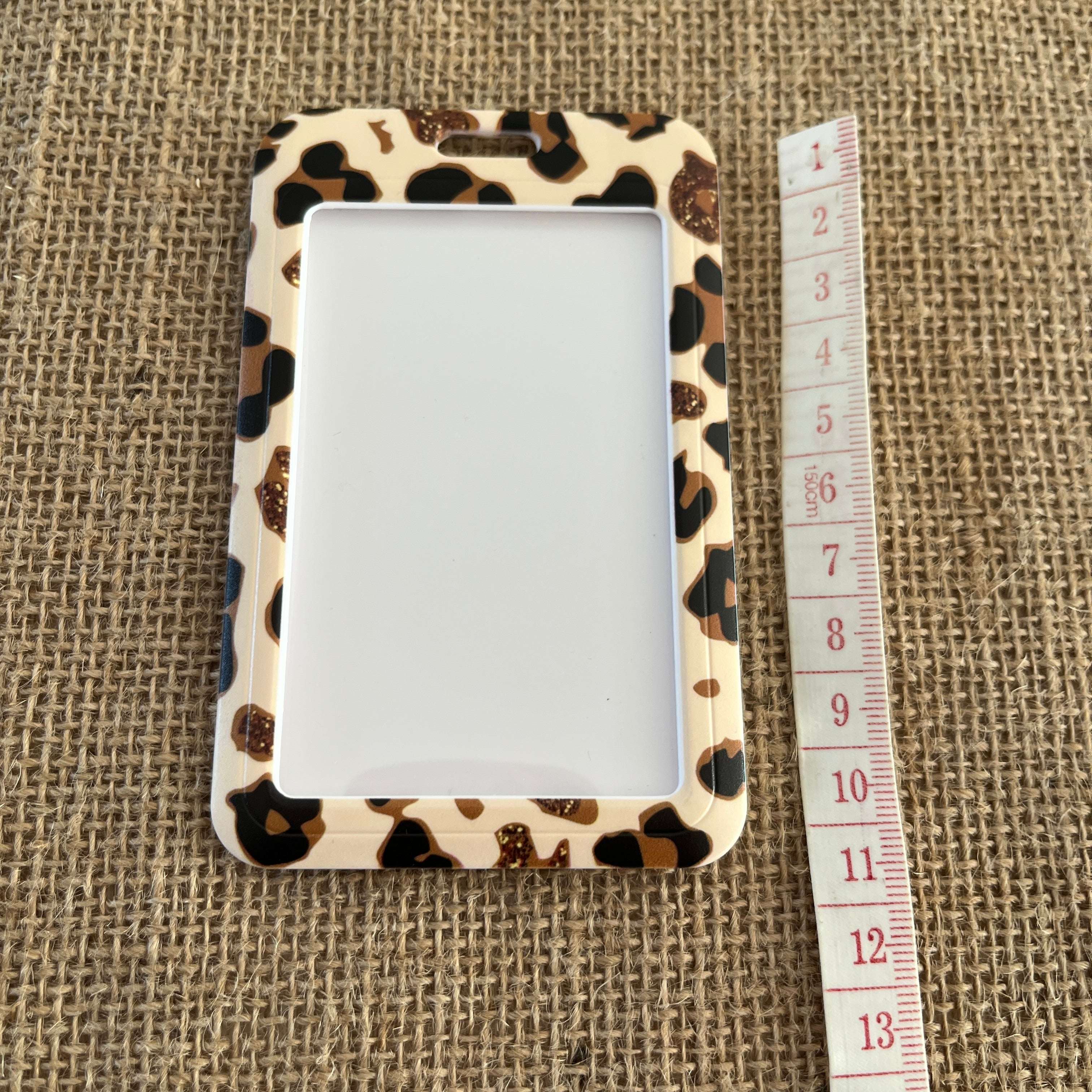 Porte-Carte rigide leopar mignon
