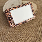 Porte-cartes tendance léopard tigré compact – Étui cartes pratique 