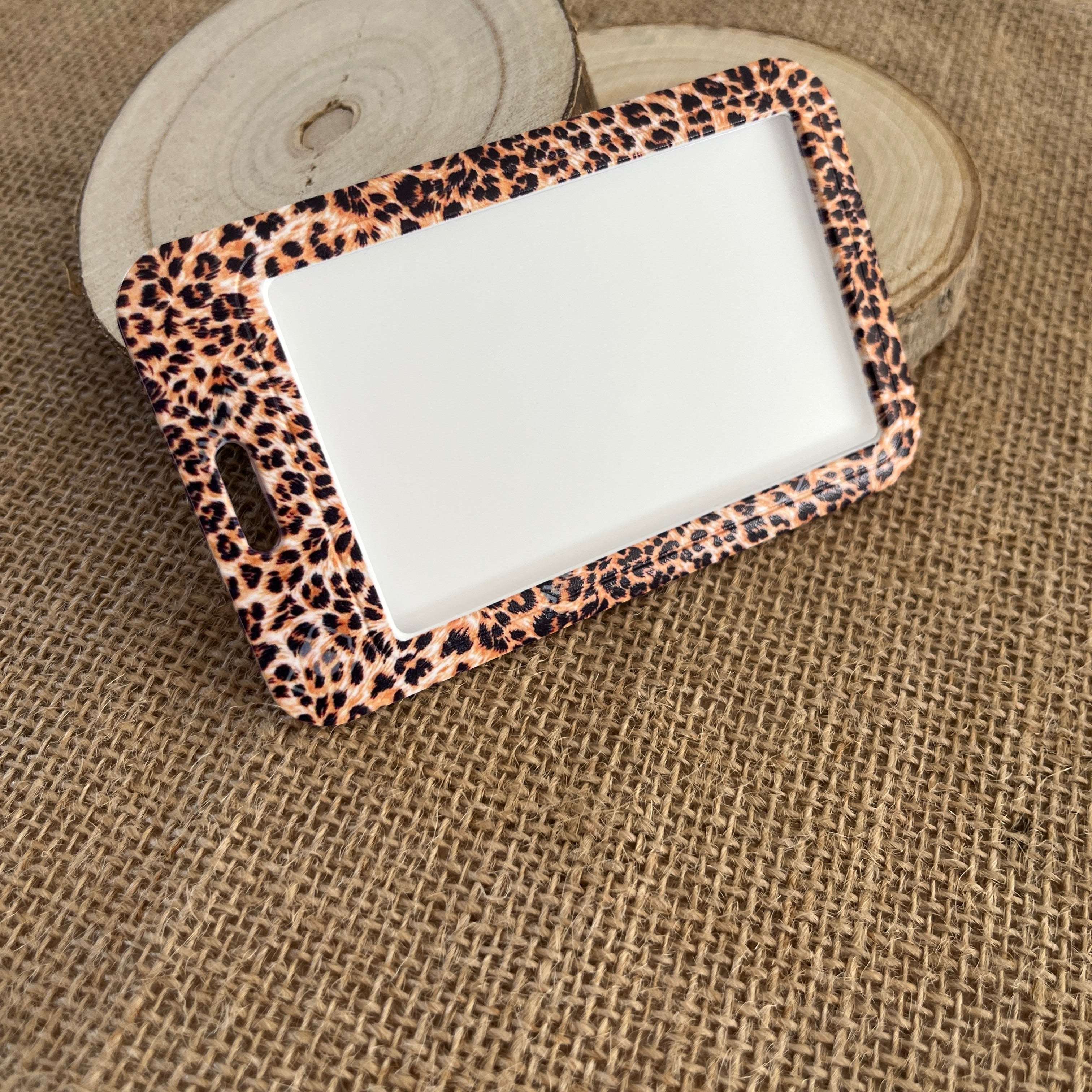 Porte-cartes tendance léopard tigré compact – Étui cartes pratique 