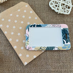 Porte cartes rigide design tropical élégant et pratique