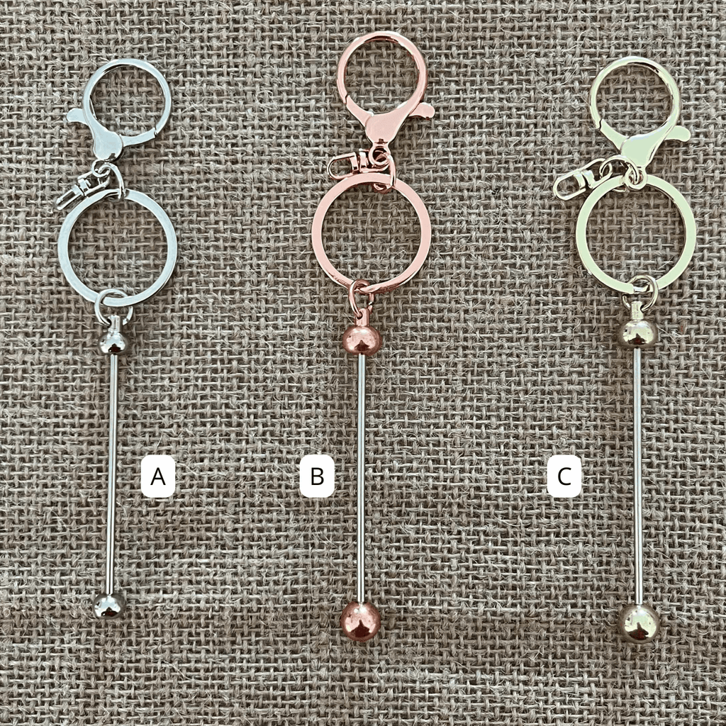 Porte clef à personnaliser avec des perles