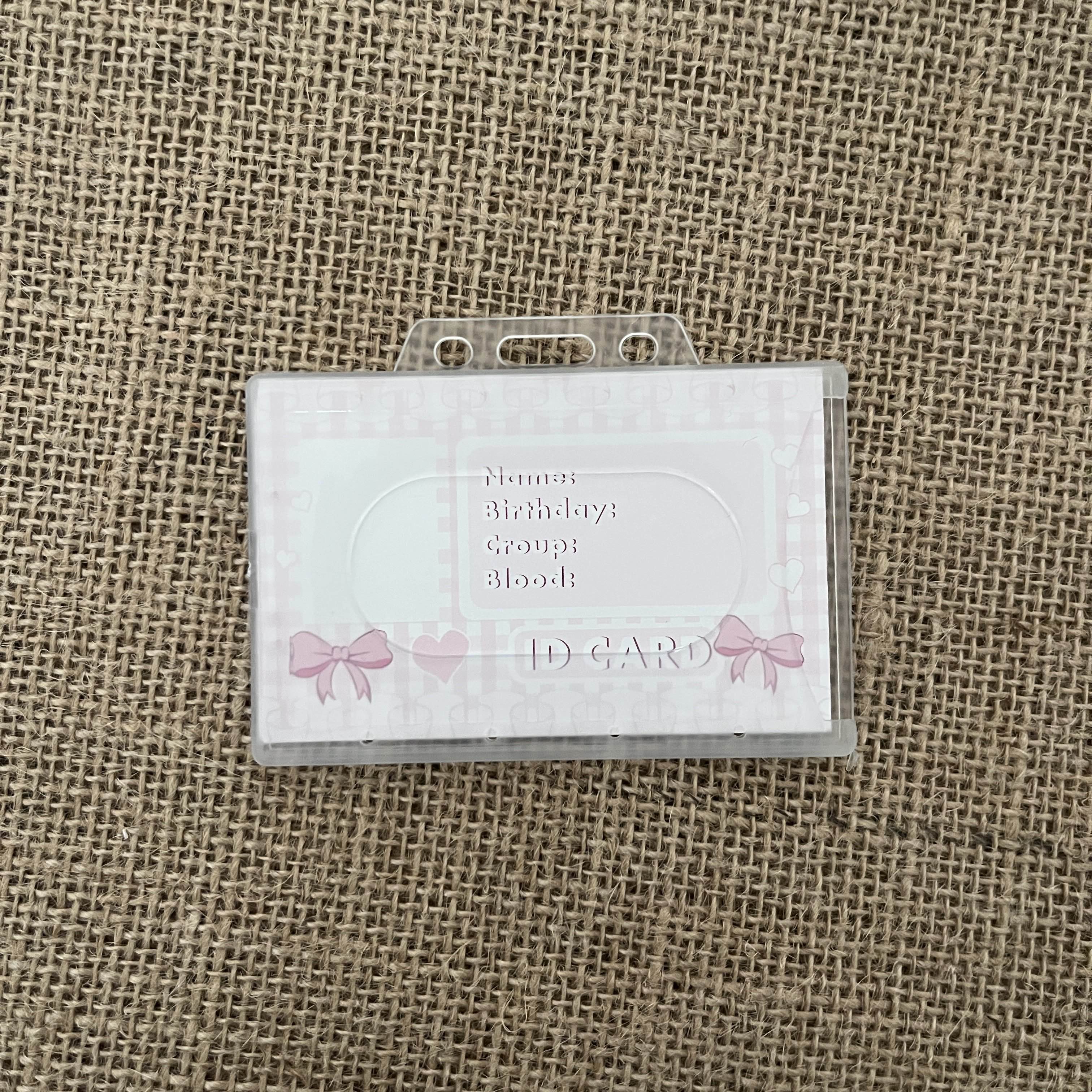 Porte Carte identité plastique Ma boutique