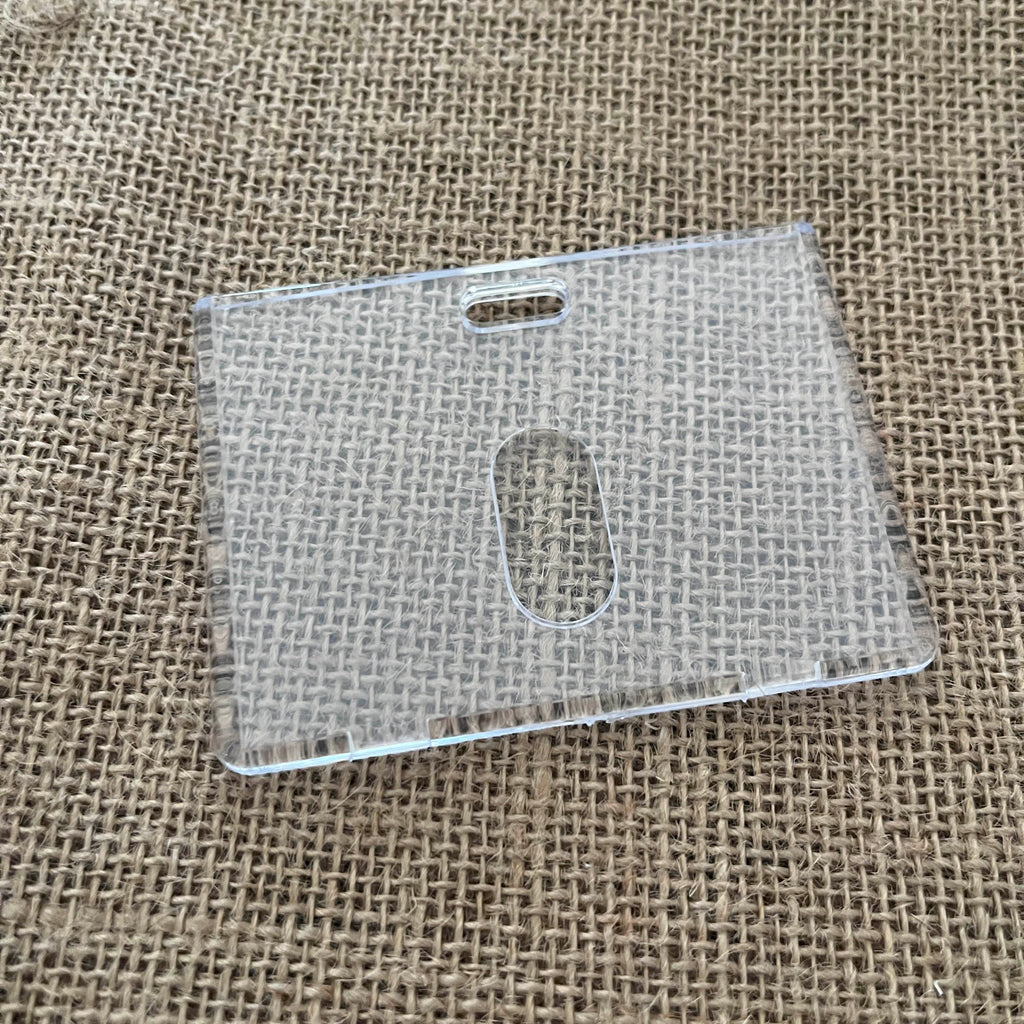Porte Carte identité rigide transparent Ma boutique
