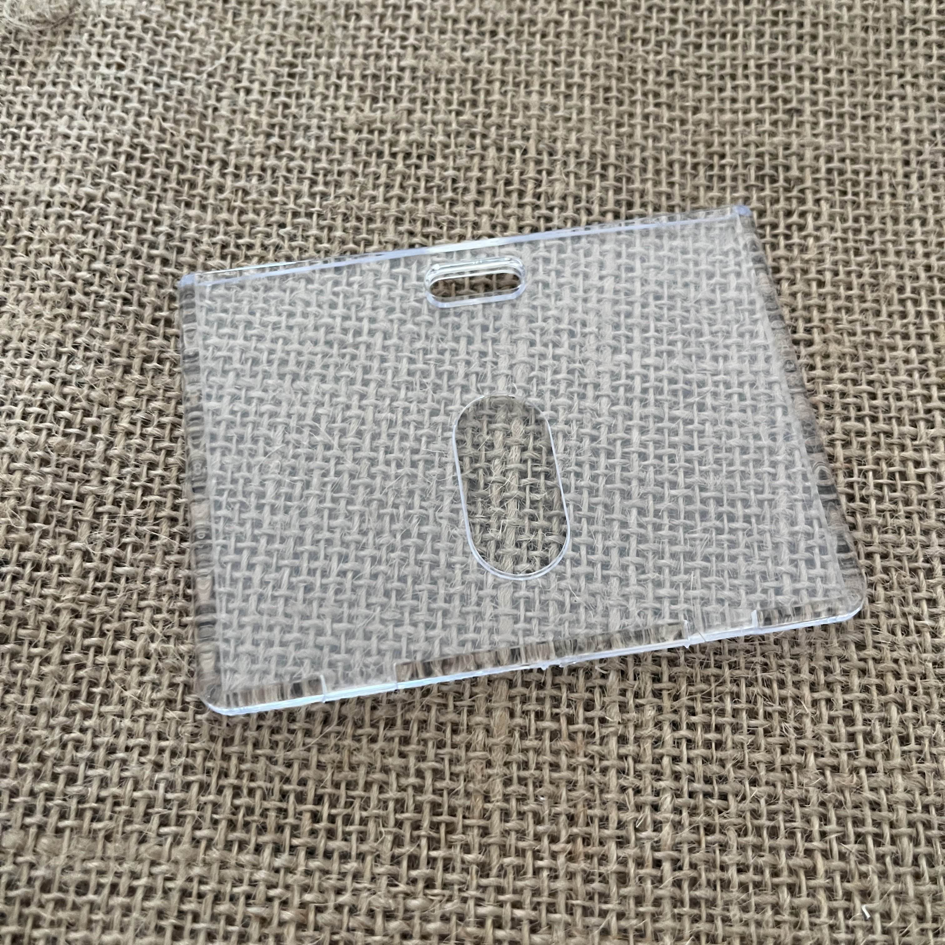 Porte Carte identité rigide transparent Ma boutique