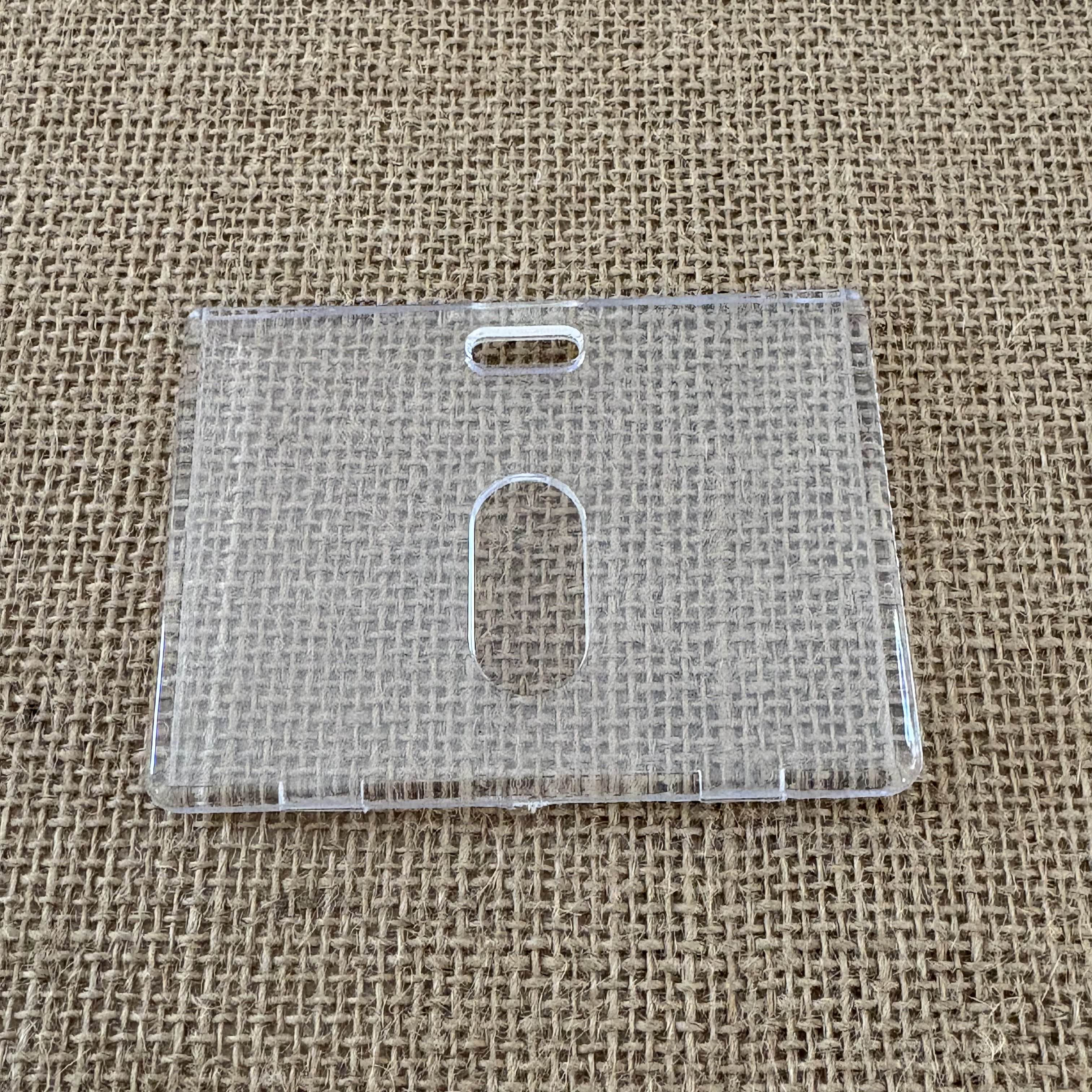 Porte Carte identité rigide transparent Ma boutique