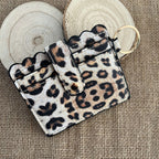 portefeuille et porte-clef leopard femme tendance