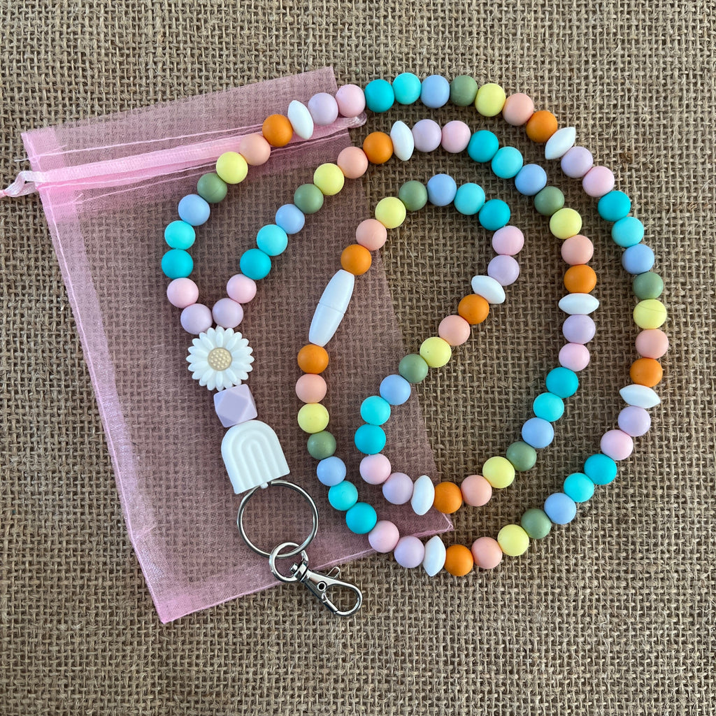 lanyard-infirmiere-personnalise arc en ciel