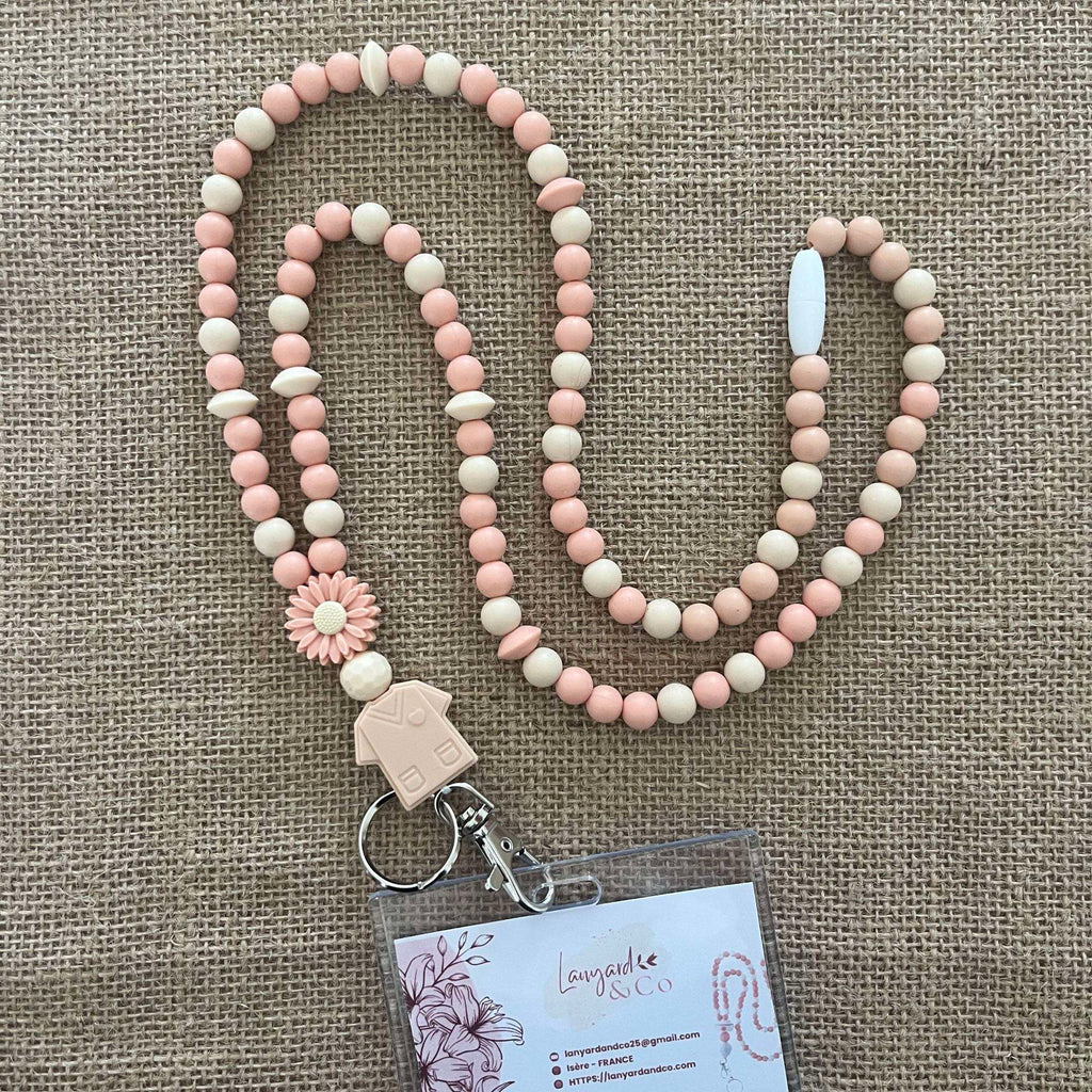 tour de cou hopital beige peche