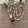 Tour de Cou Léopard en Perles Silicone – Collier Porte-Clés Bohème Chic pour Femme